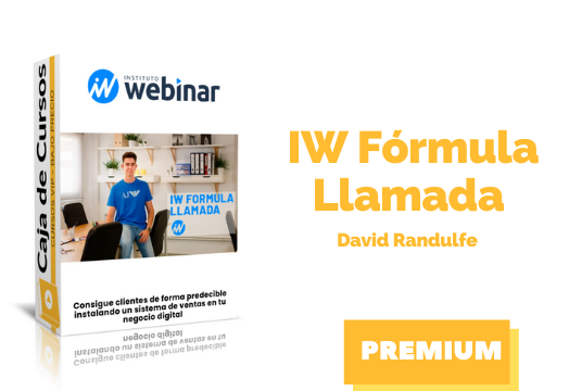 En este momento estás viendo Curso IW Fórmula Llamada – David Randulfe