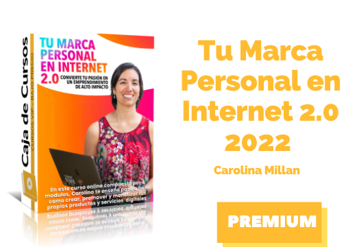 En este momento estás viendo Curso Tu Marca Personal en Internet 2.0 2022 – Carolina Millan