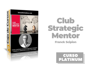 Lee más sobre el artículo Club Strategic Mentor Franck Scipion