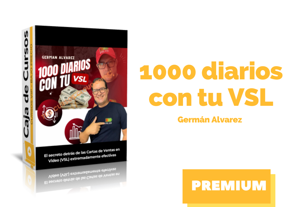 En este momento estás viendo Curso 1000 Diarios con tu VSL Germán Álvarez