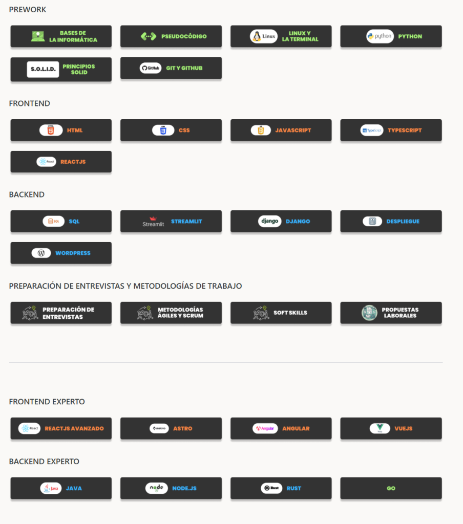 Master en Desarrollo Web Full Stack - Conquer Block (actualizado JUL ...
